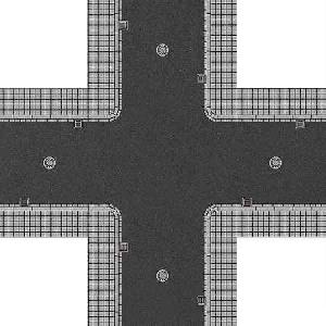 70-1104 - Stadtstraßenkreuzung H0