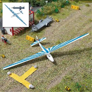 70-1155 - Segelflugzeug blau, Anhänger