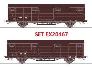 235-EX20467 - Set Ged. Güterwagen DR (Epoche IV)