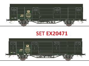 235-EX20471 - Set Ged. Güterwagen DBAG Post (Epoche V)