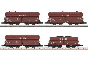 540-86307 - Set 4-achsige Selbstentladewagen DB (Epoche III)