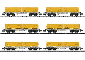 540-T15075 - Set 4-achsige Containertragwagen AAE (Epoche VI)