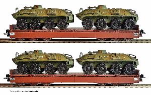630-22110 - Set 6-achsige Niederbordwagen DR bel. (Epoche IV)