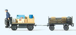 663-10256 - Elektrokarre, Fahrer, Anh.