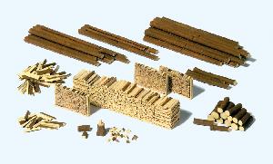 663-17609 - Stämme, Holzscheite, Stapel