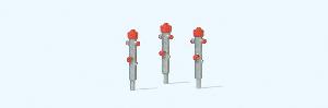 663-17715 - 3 Hydranten silber