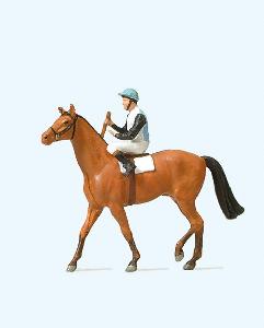 663-29080 - Jockei auf Pferd