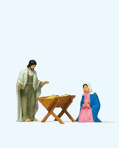 663-29091 - Maria und Josef mit Krippe