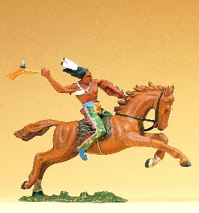 663-54657 - Indianer Keule reitend