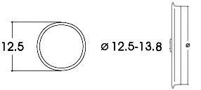 711-40066 - 10 Haftreifen 12,5-13,8mm