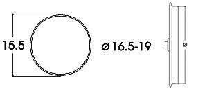 711-40072 - 10 Haftreifen 16,5-19mm DC