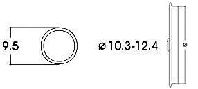 711-40074 - 10 Haftreifen 10,3-12,4mm AC