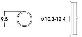 711-40074 - 10 Haftreifen 10,3-12,4mm AC