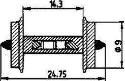 711-40187 - 2 Radsätze 9mm