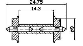 711-40191 - 2 Radsätze 9mm