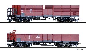 890-15921 - H0m Set 4-Off. Güterwagen DR (Epoche IV)