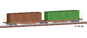 890-18062 - Doppeltragwagen CD Cargo (Epoche V)