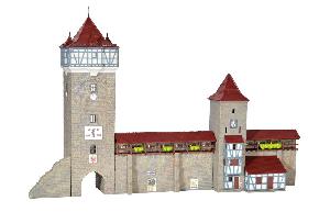 920-37362 - Stadtmauer mit Fachwerkturm
